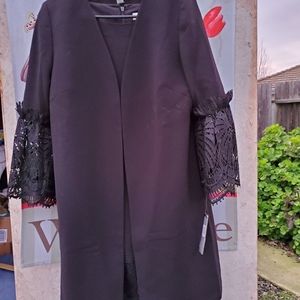 Tahari Sheath Dress with Matching Lace Long Cover